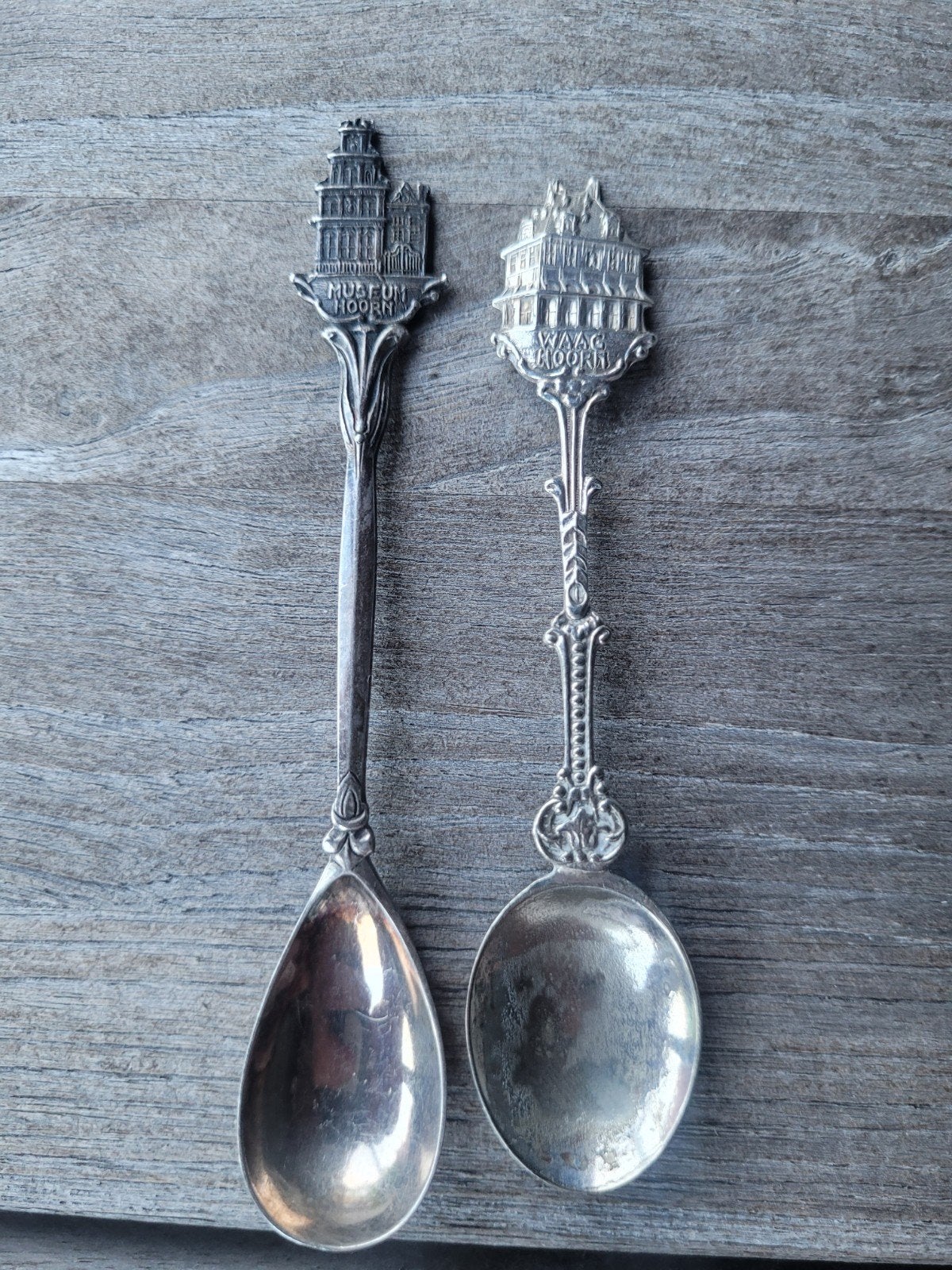 Verzilverde lepeltjes Hoorn - Museum en Waag, Antiek en Kunst, Ophalen of Verzenden
