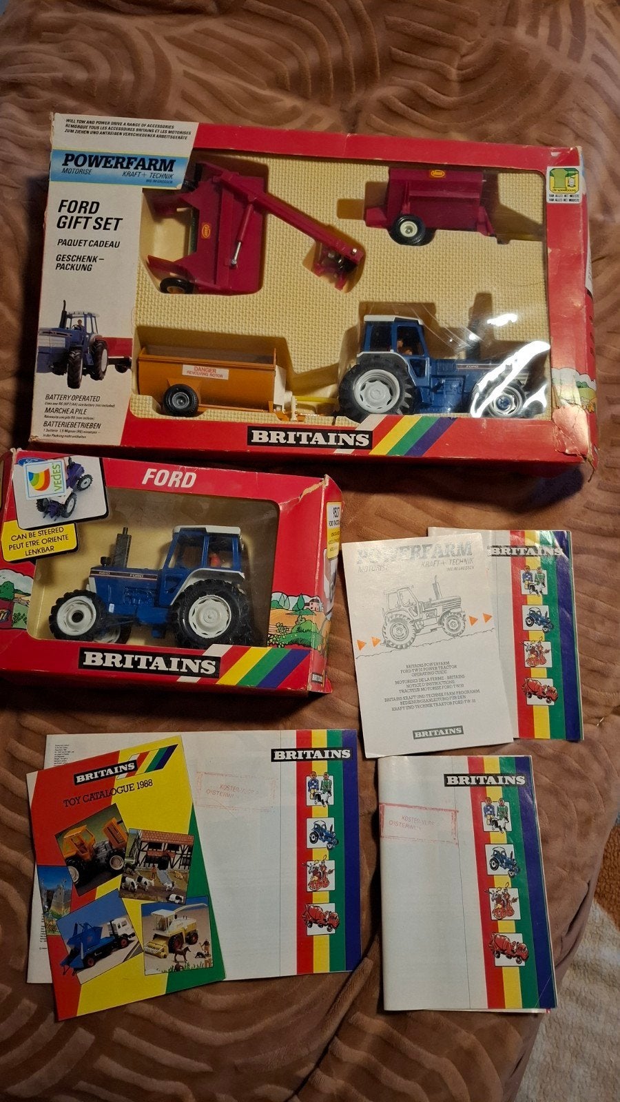 Britains Ford Powerfarm kavel, zoldervondst, vintage '70-80, Ophalen of Verzenden, Gebruikt