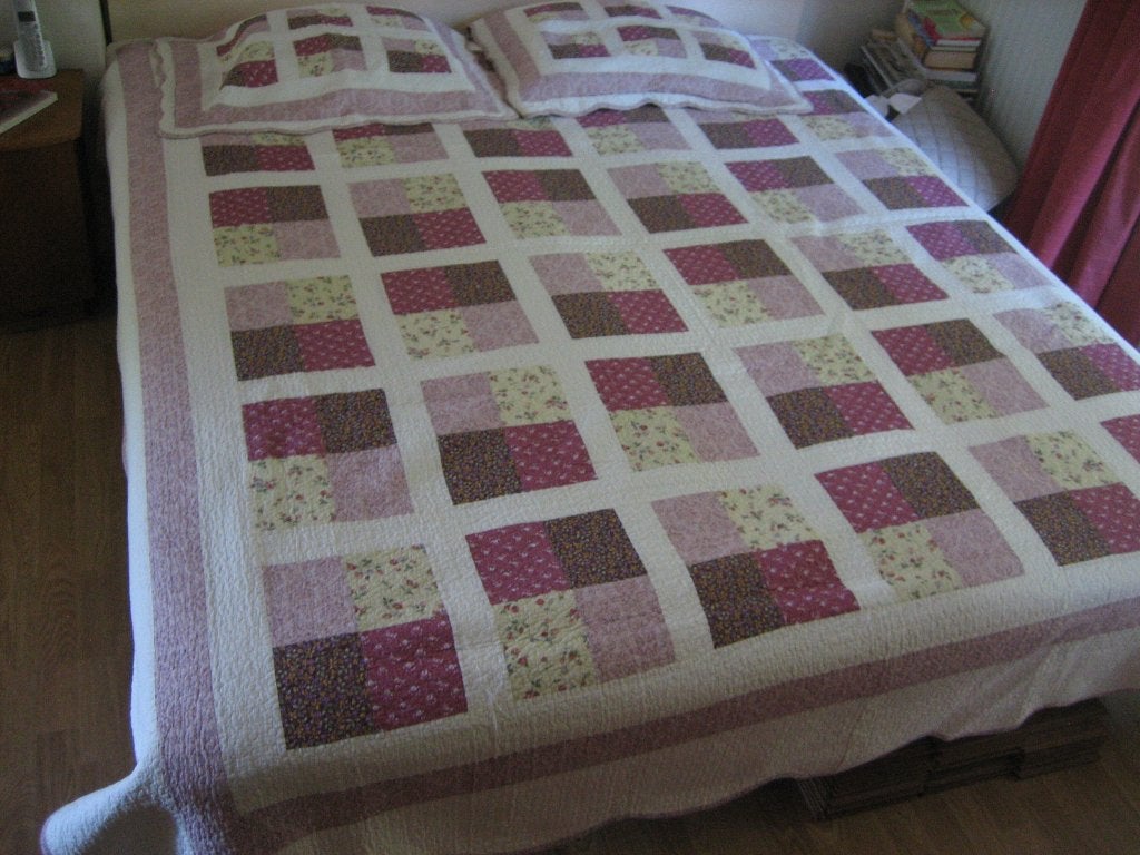 Nieuw, patchwork quilt set / sprei bedsprei met bloemen., Ophalen of Verzenden, Nieuw, Tweepersoons, Deken of Dekbed