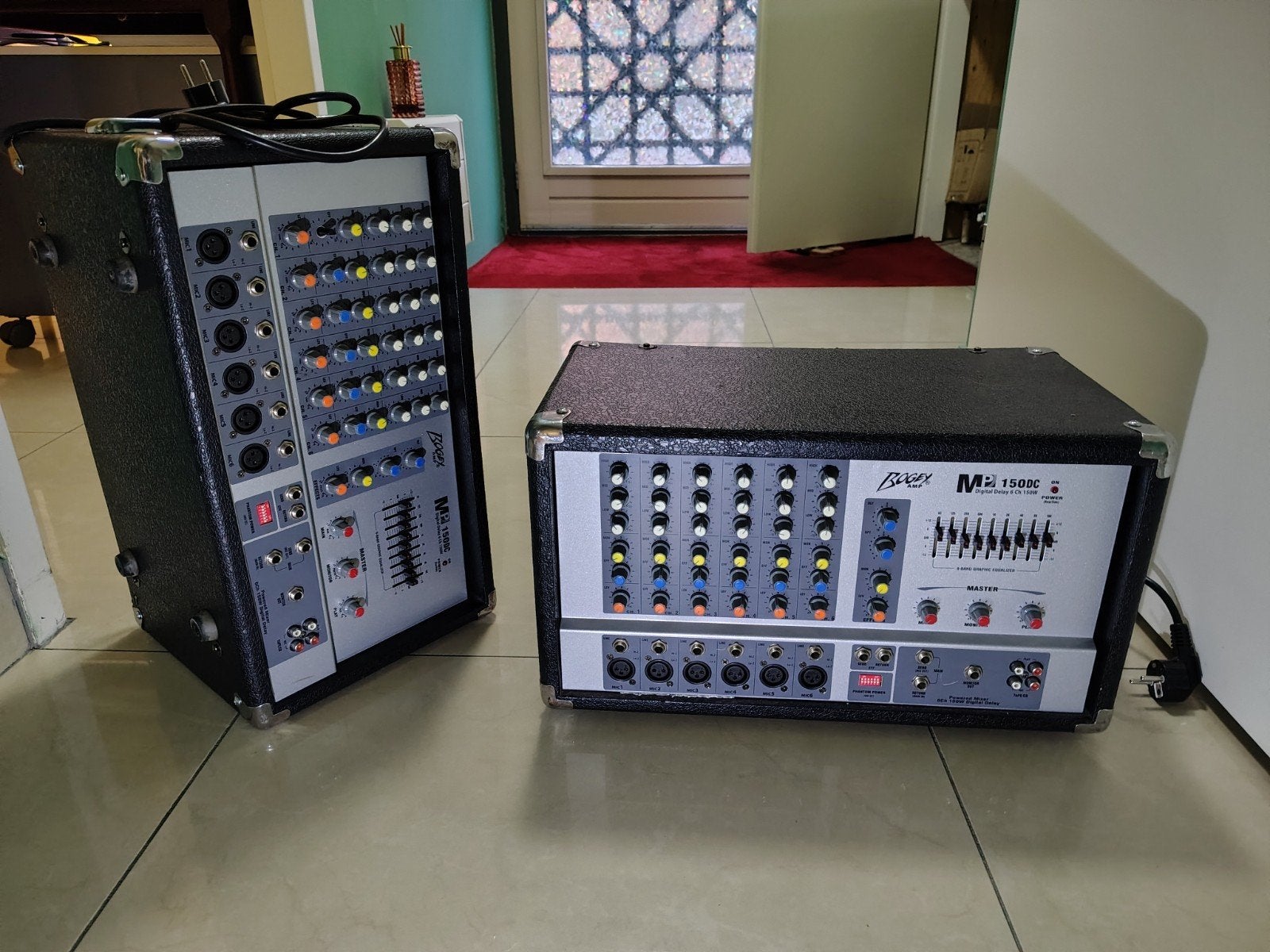 Bogey Amp MP 150DC Digitale Mixer Versterker 6 Kanalen, Muziek en Instrumenten, Ophalen, Gebruikt, 5 tot 10 kanalen, Microfooningang