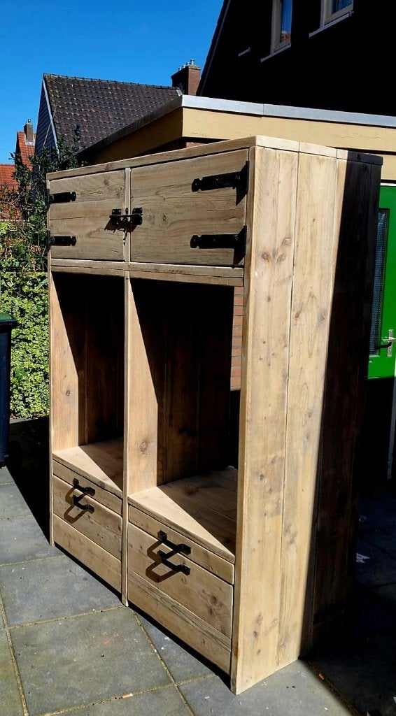 Wasmachine ombouw verhoger lades kastjes uitschuifplank hout, Ophalen, Nieuw, 50 tot 75 cm, 150 tot 200 cm