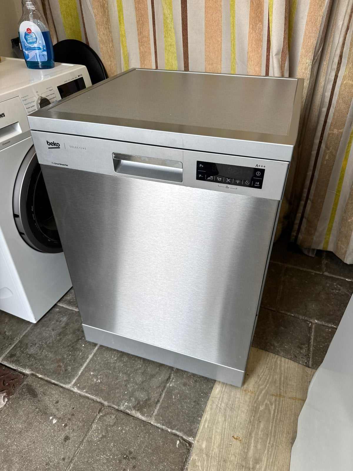 Grijze Afwasmachine | BEKO | Met Bestekla | Werkt Goedo, Witgoed en Apparatuur, Vaatwasmachines, Ophalen, Gebruikt, Minder dan 85 cm