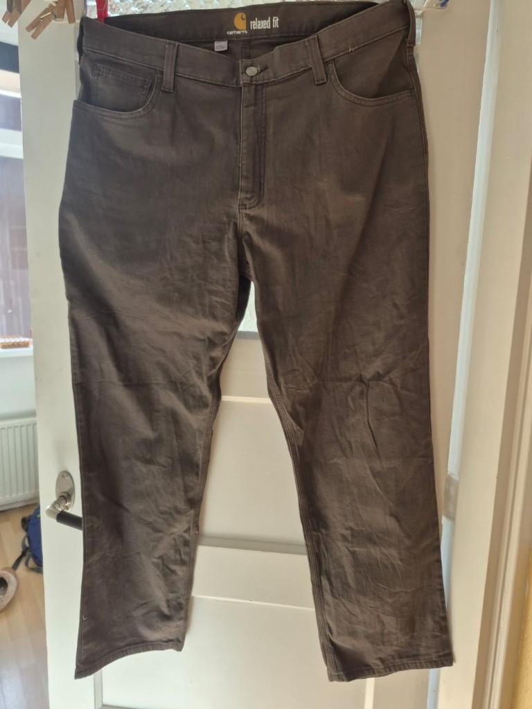 Weinig gedragen Carhartt Denim Broek Maat 38, Ophalen, W36 - W38 (confectie 52/54), Overige kleuren, Carhartt