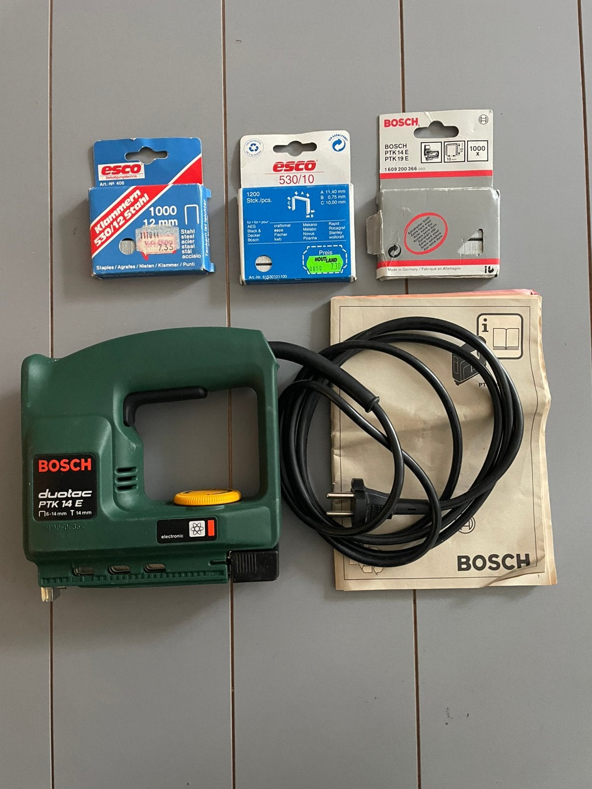Tacker Bosch compleet PTK 14 EDT, Ophalen, Zo goed als nieuw, 1200 watt of meer, Overige typen