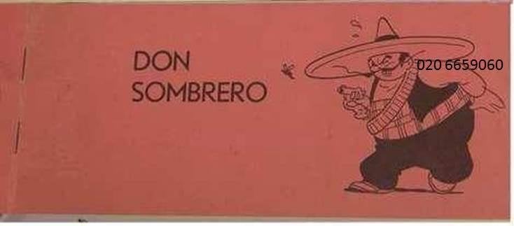 gezocht oud diana edition promotie don sombrero cartoon boek, Eén stripboek, Ophalen of Verzenden, Gelezen