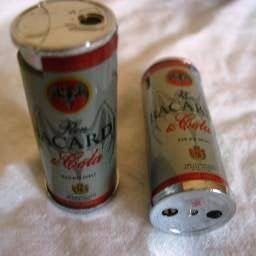 Bacardi & Cola gas aansteker met elektronische ontsteking 2x, Verzenden, Nieuw, Gebruiksvoorwerp