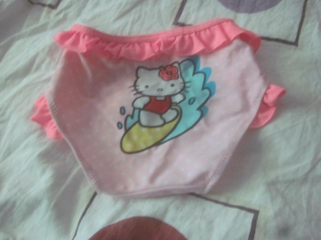 Nieuw roze/wit ea zwembroekje Hello Kitty op surfplank 74/80, Meisje, H&M, Nieuw, Ophalen of Verzenden