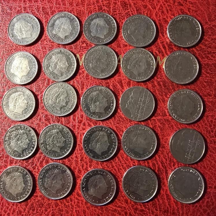 rijksdaalders 25 stuks, Ophalen of Verzenden, Koningin Juliana, 2½ gulden, Losse munt