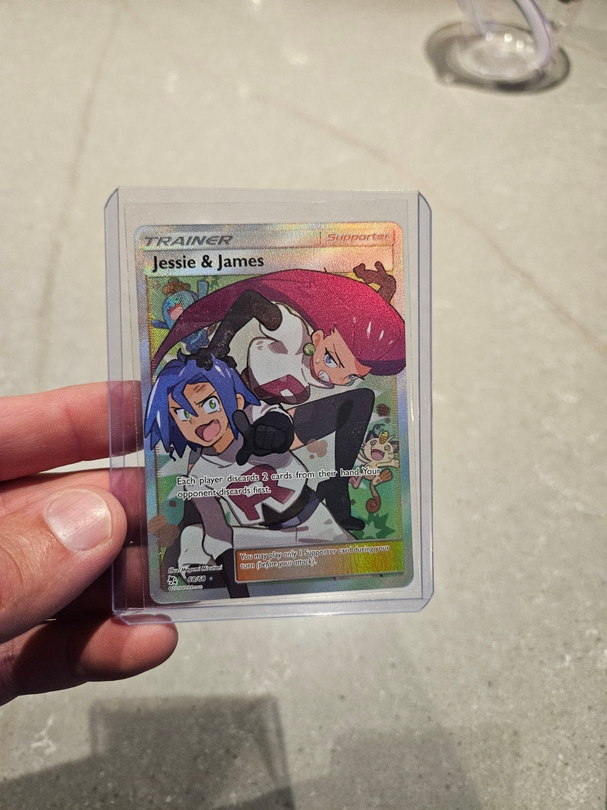 Jessie & James 68/68 Pokemon kaart, Ophalen of Verzenden, Zo goed als nieuw, Losse kaart, Foil