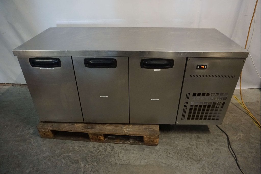 RVS koelwerkbank koeling barkoeling 3-deurs