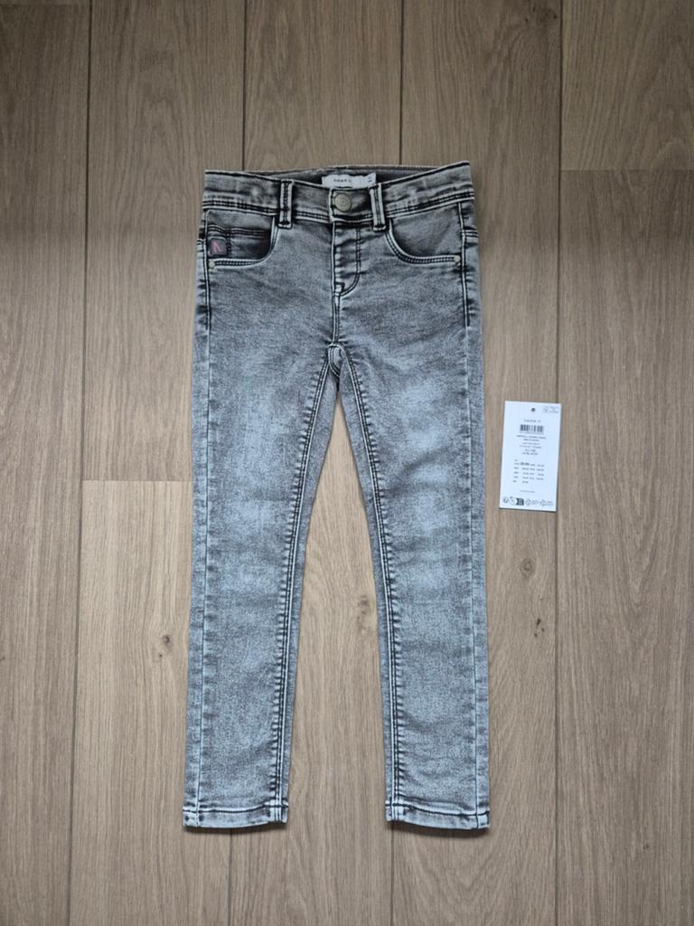Name it skinny jeans spijkerbroek broek polly grijs mt 110, Kinderen en Baby's, Kinderkleding | Maat 110, Ophalen of Verzenden