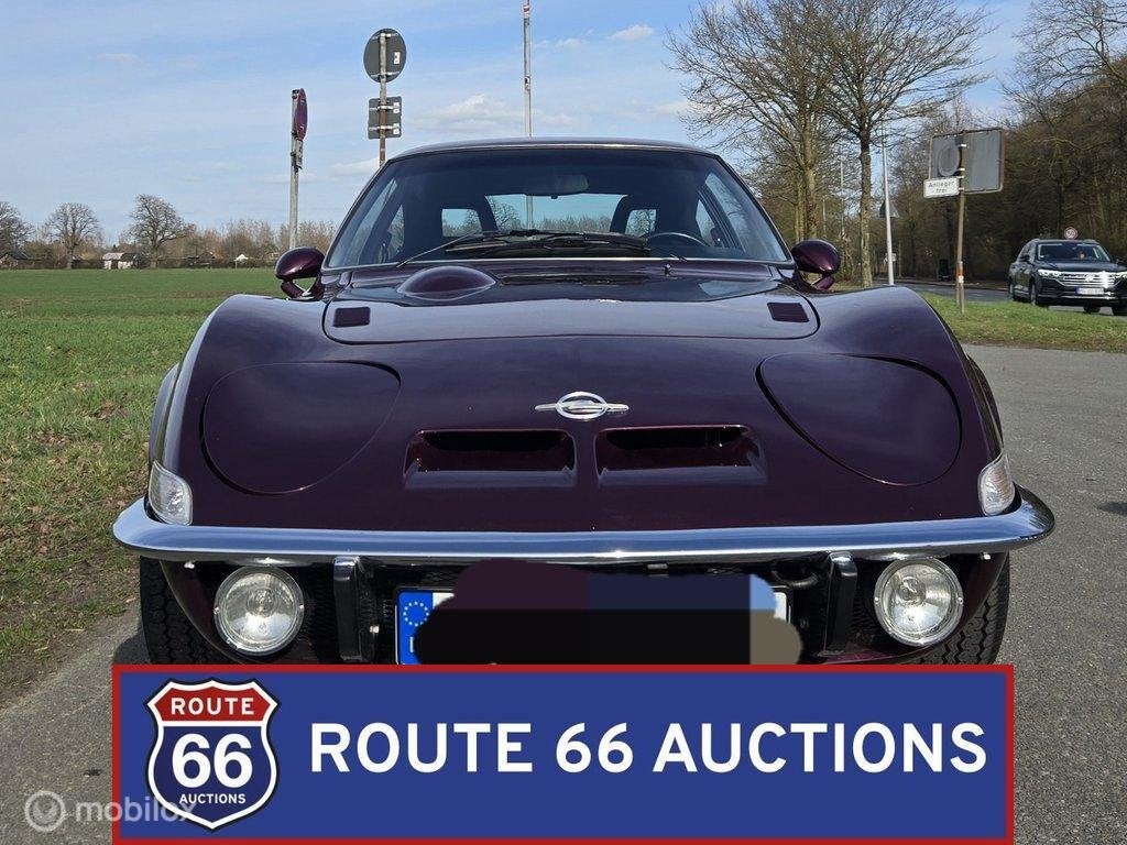 Opel GT | 1973 | Route 66 Auctions, Overige carrosserieën, Zwart, Bedrijf, Opel