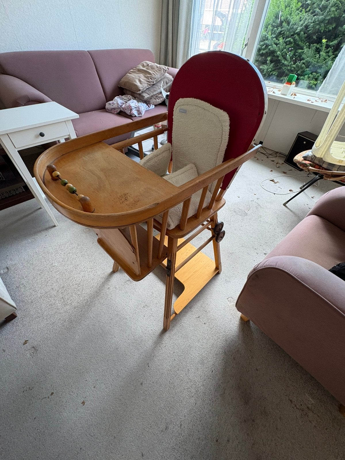Kinderstoel (retro) tegen elk aannemelijk bod!! 8-8 ophalen, Ophalen, Gebruikt, Stoel(en)