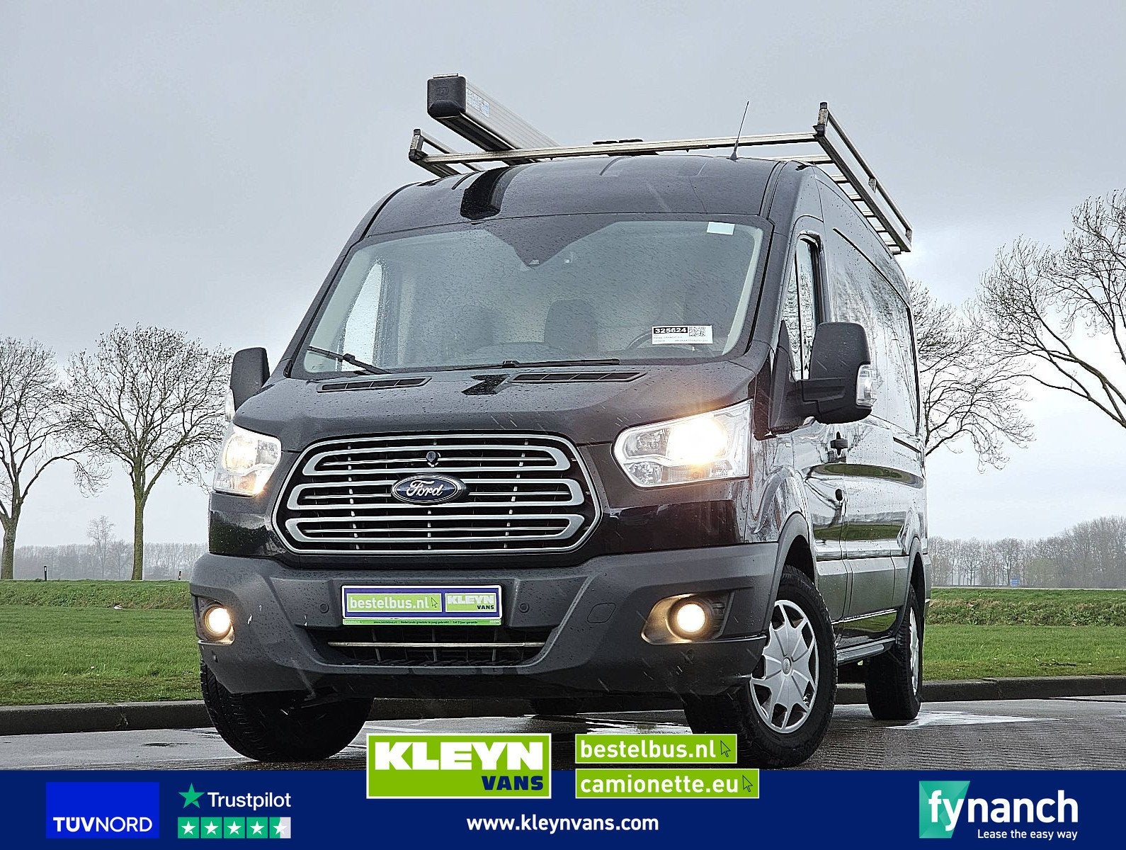 FORD TRANSIT 2.0 l3h2 imperiaal-trap!, Euro 6, 4 cilinders, Zwart, 14 km/l