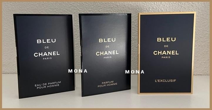 Bleu de C set 3 parfum samples proefjes testers monsters, Sieraden, Tassen en Uiterlijk, Uiterlijk | Parfum, Nieuw, Verzenden