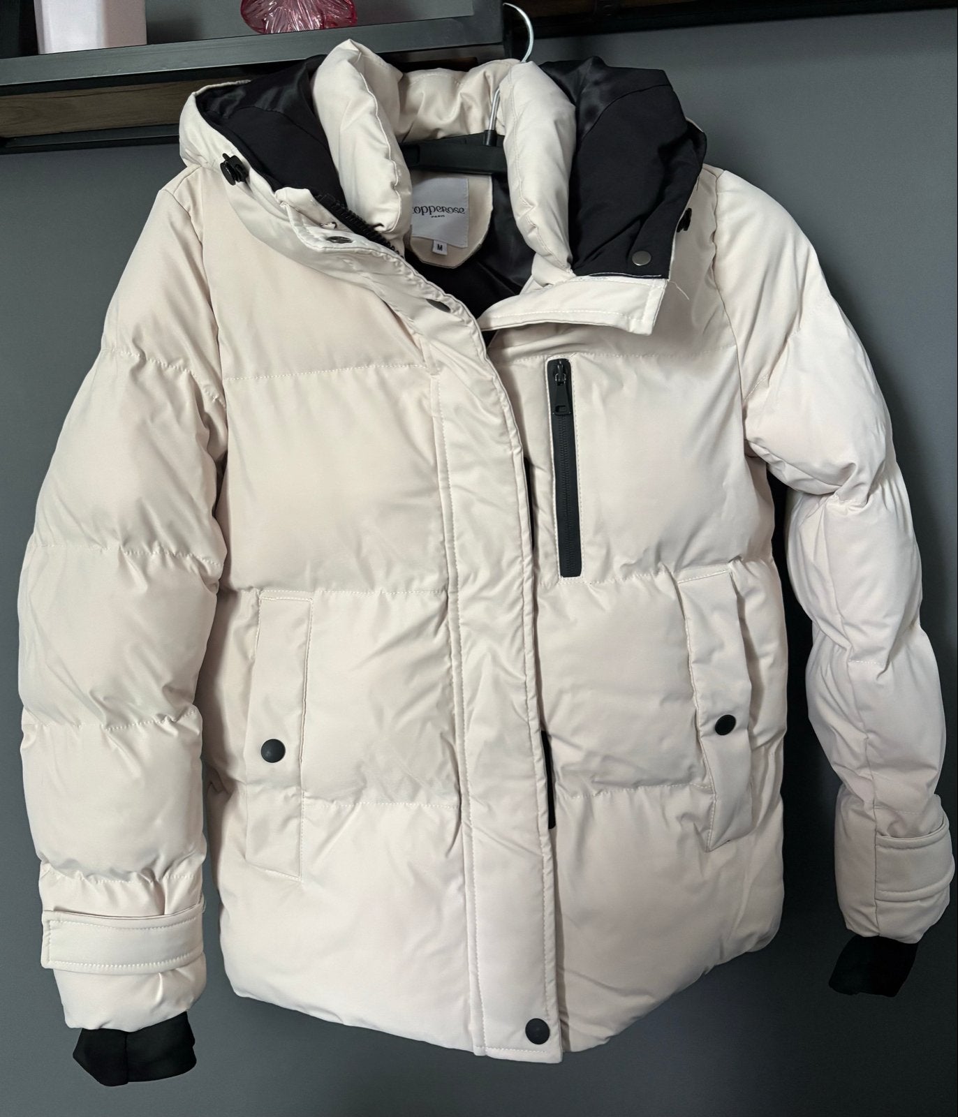 Copperose Beige Puffer Winterjas Maat M - Warm & Stijlvol, Ophalen of Verzenden, Zo goed als nieuw, Maat 38/40 (M), Beige