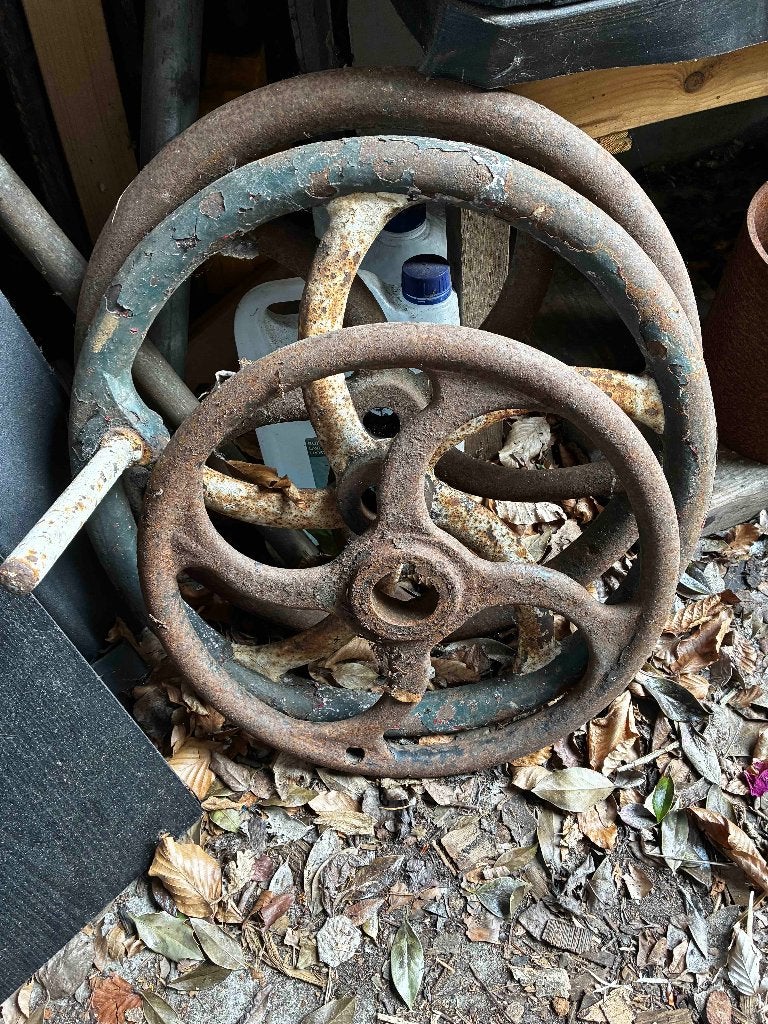 Handwielen gietijzer, Watersport en Boten, Ophalen, Gebruikt, Dekbeslag, Zeilboot of Motorboot