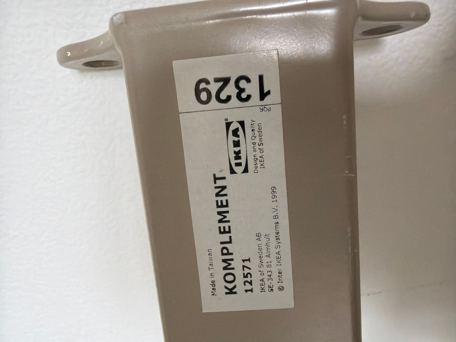 IKEA KOMPLEMENT uittrekbare roede beige voor PAX kast v 1 m, Ophalen of Verzenden, Gebruikt
