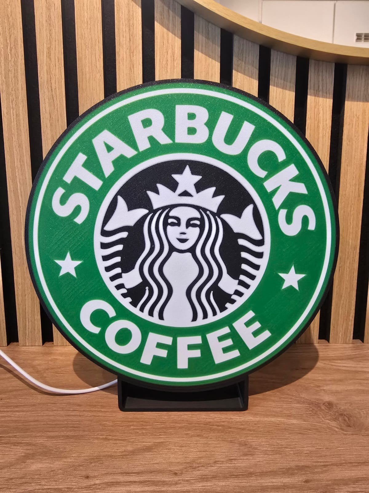 Starbucks Coffee LED Lichtbord - Uniek Decoratiestuk, Overige merken, Kunststof, Overige fittingen, Ophalen of Verzenden