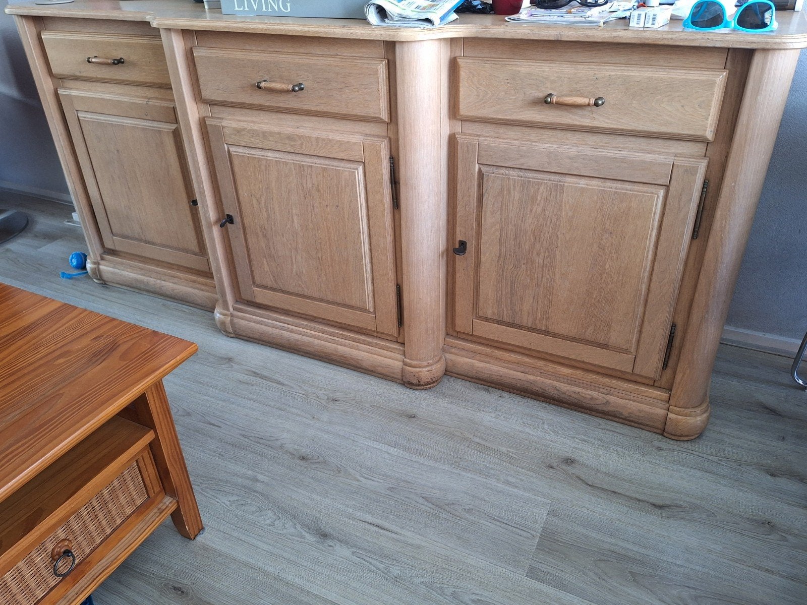 Groot dressoir  opbergen opbergkast, Ophalen, Gebruikt, 150 tot 200 cm, Eikenhout