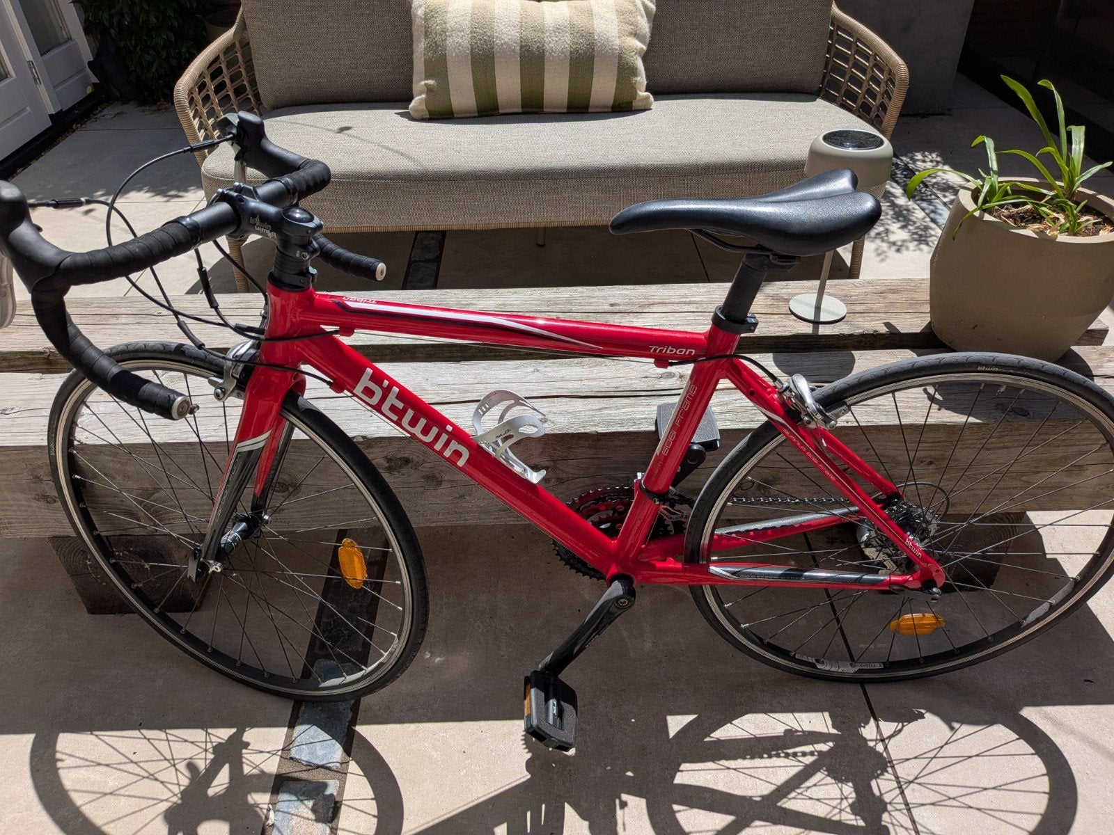 26 inch Kinder Racefiets B'Twin Triban 3 - Rood, Fietsen en Brommers, Fietsen | Racefietsen, 26 inch, Heren, Aluminium, Minder dan 49 cm