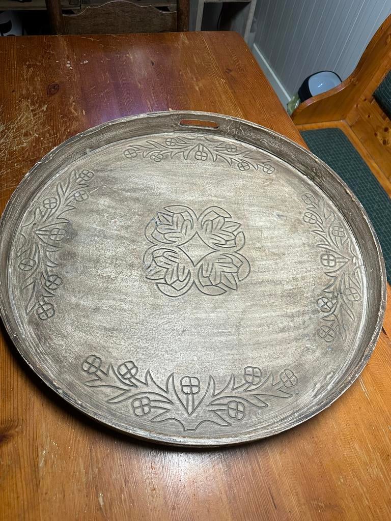 Groot dienblad 70 cm, Huis en Inrichting, Ophalen, Zo goed als nieuw, Rechthoekig, Hout