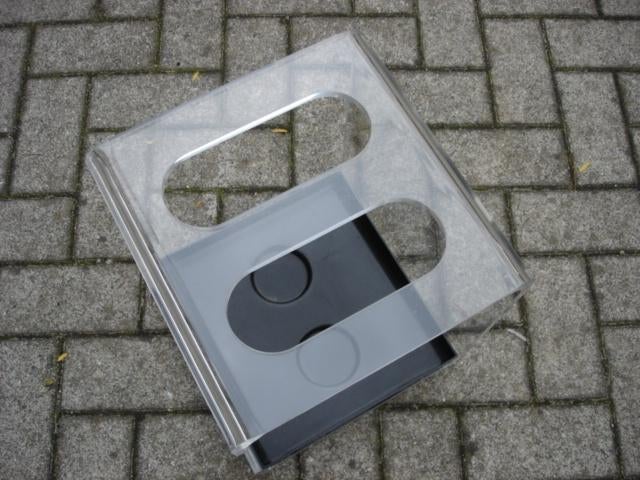 Vintage clear acrylic paraplubak Michel Dumas??, Huis en Inrichting, Ophalen of Verzenden, Gebruikt, Kunststof