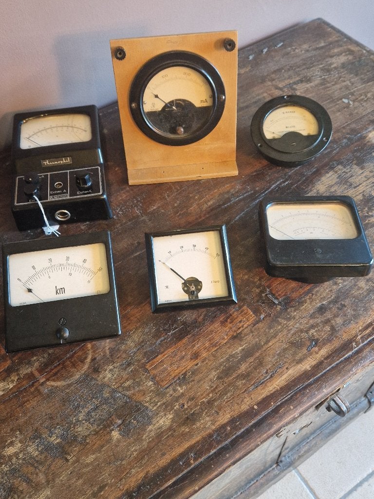 Verzameling elektrische meetinstrumenten - Bakeliet, Metaal, Ophalen of Verzenden