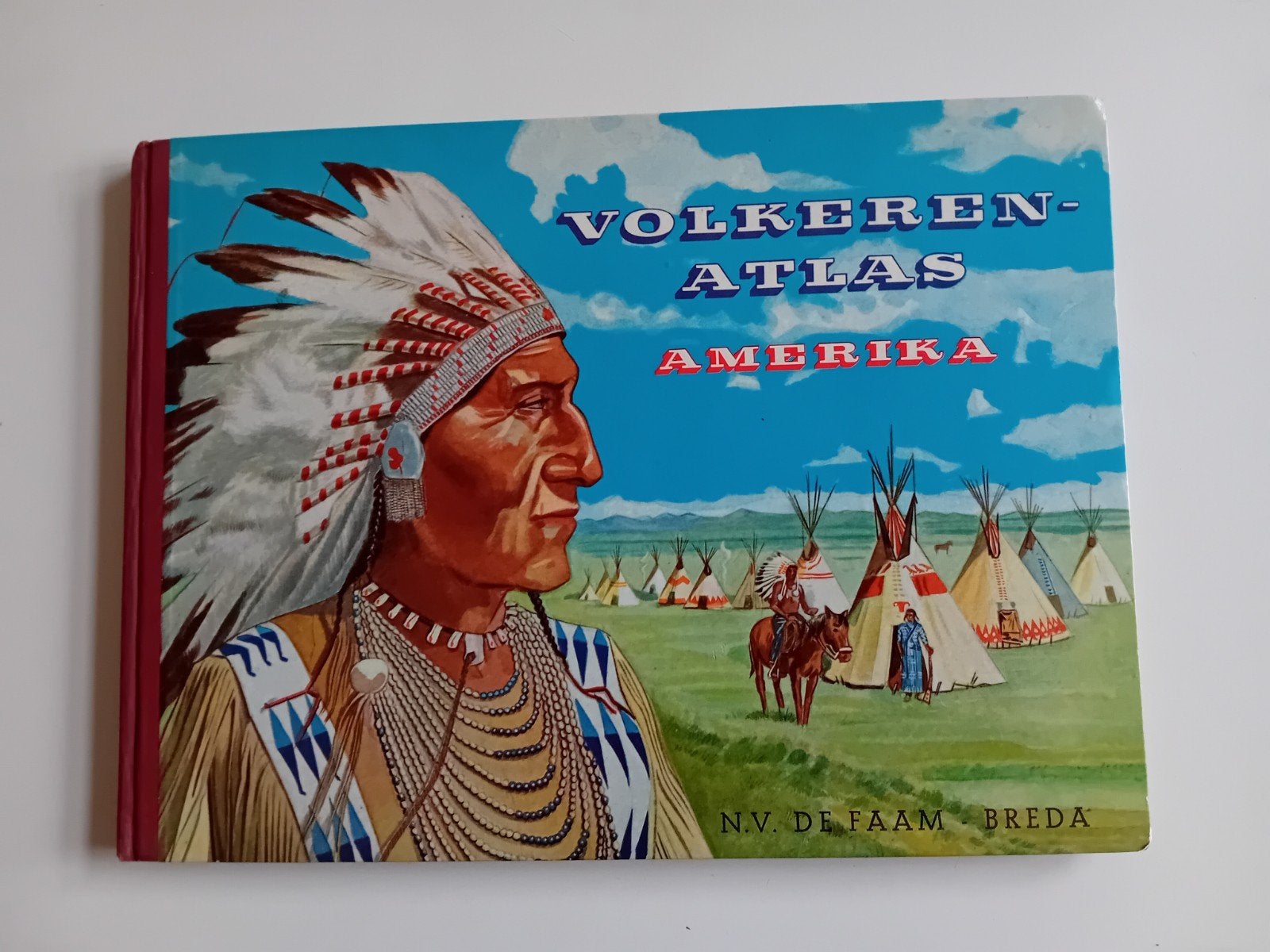 Volkeren-Atlas Amerika - N.V. De Faam Breda, Gelezen, Overige atlassen, N.V. De Faam Breda, Ophalen of Verzenden
