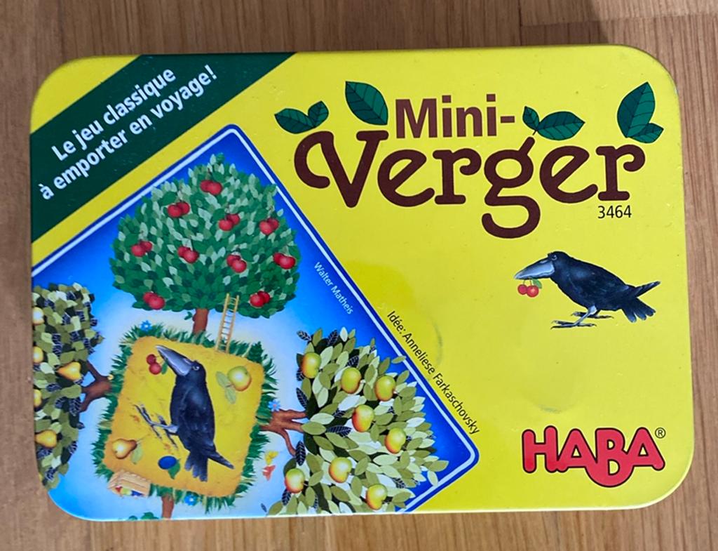 Mini Boomgaardje haba in schattig blikje, Ophalen
