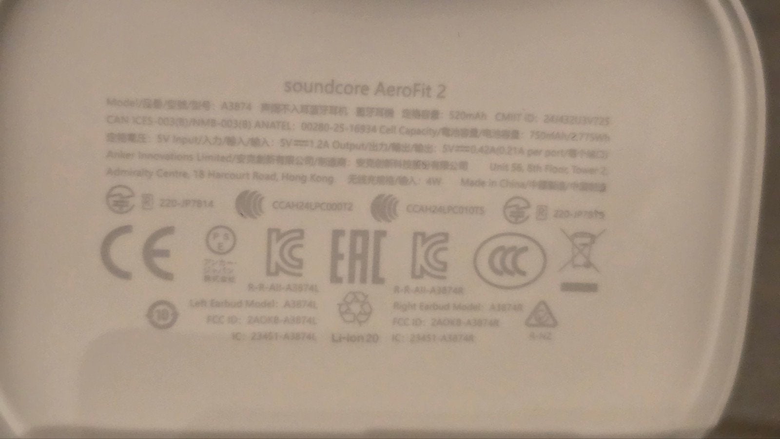 Soundcore AeroFit 2 Open-Ear Wit Nieuw, Overige merken, Ophalen of Verzenden, Zo goed als nieuw, Draadloos