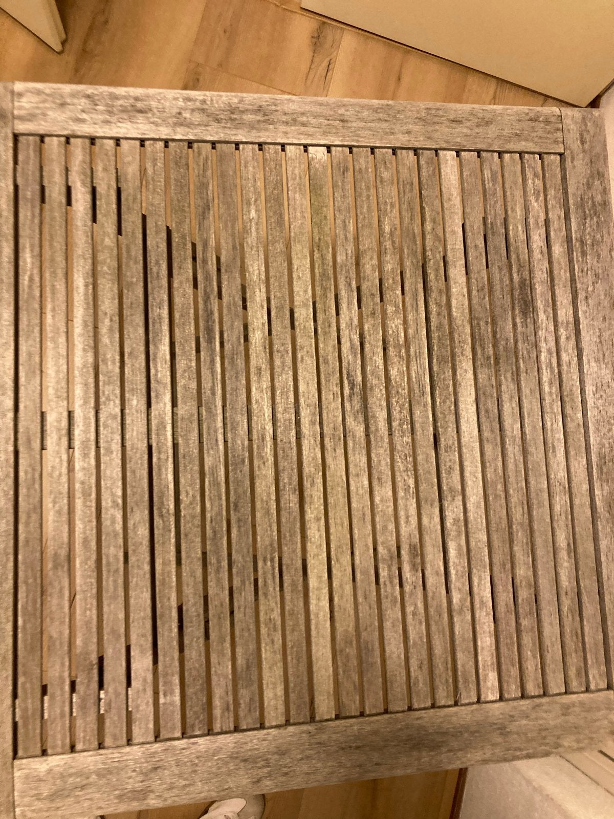 Teakhouten tuintafel 80x80 cm, Ophalen, Gebruikt, Vierkant, Teakhout