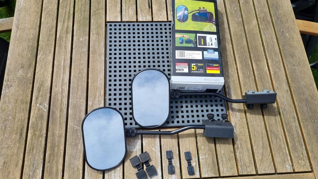 EMUK Universa-Pro caravan spiegels, Caravans en Kamperen, Ophalen of Verzenden, Gebruikt