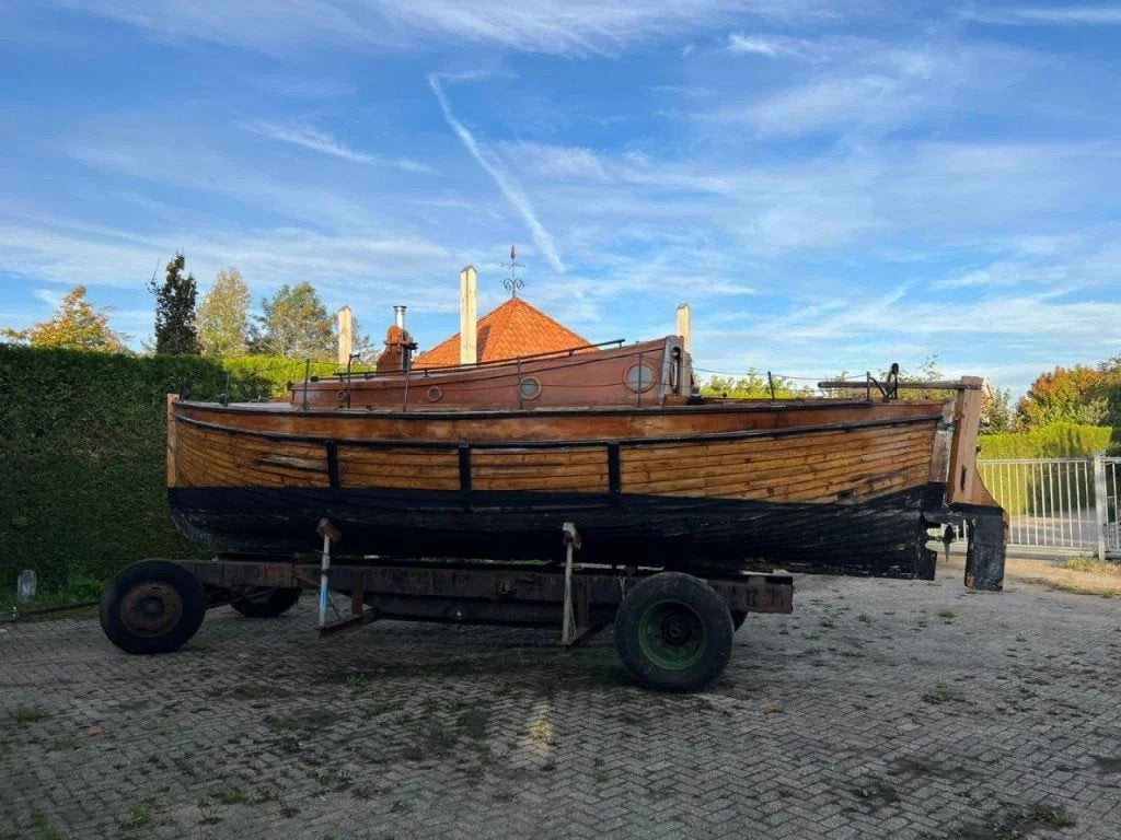 Volvo Antieke houten Sloep - Zeilboot Volvo 2 cilinder Diese, Ophalen of Verzenden, Gebruikt, Diesel