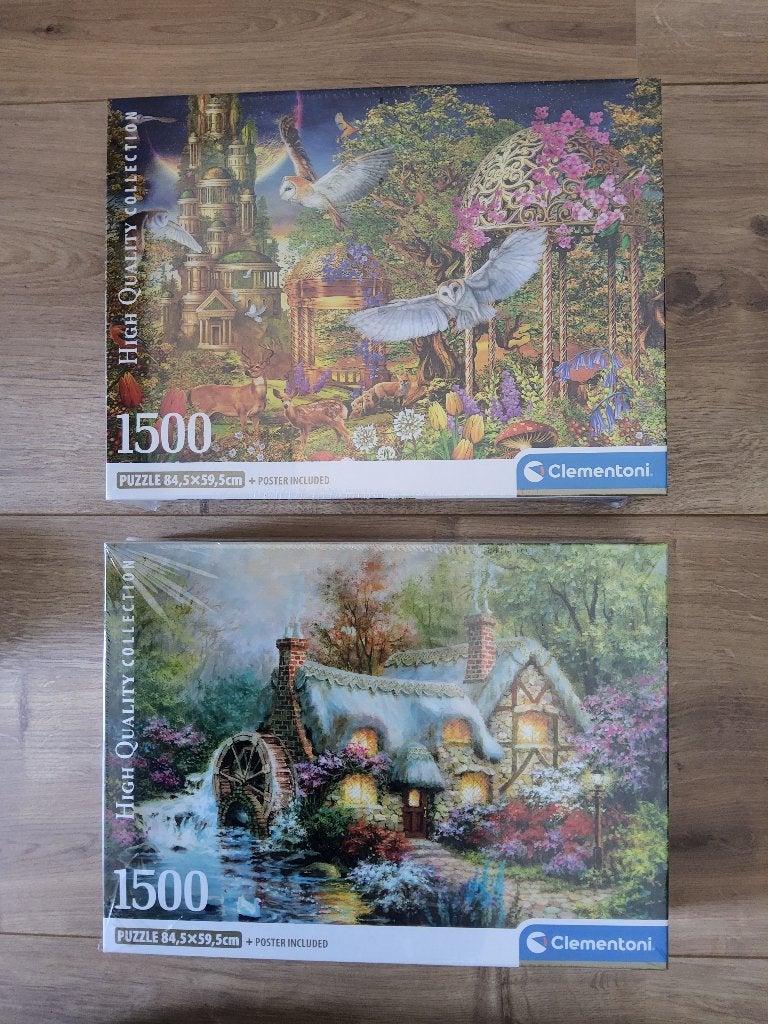 Clementoni puzzel 2 stuks 1500 stukjes nieuw, Ophalen of Verzenden, 500 t/m 1500 stukjes, Nieuw, Legpuzzel