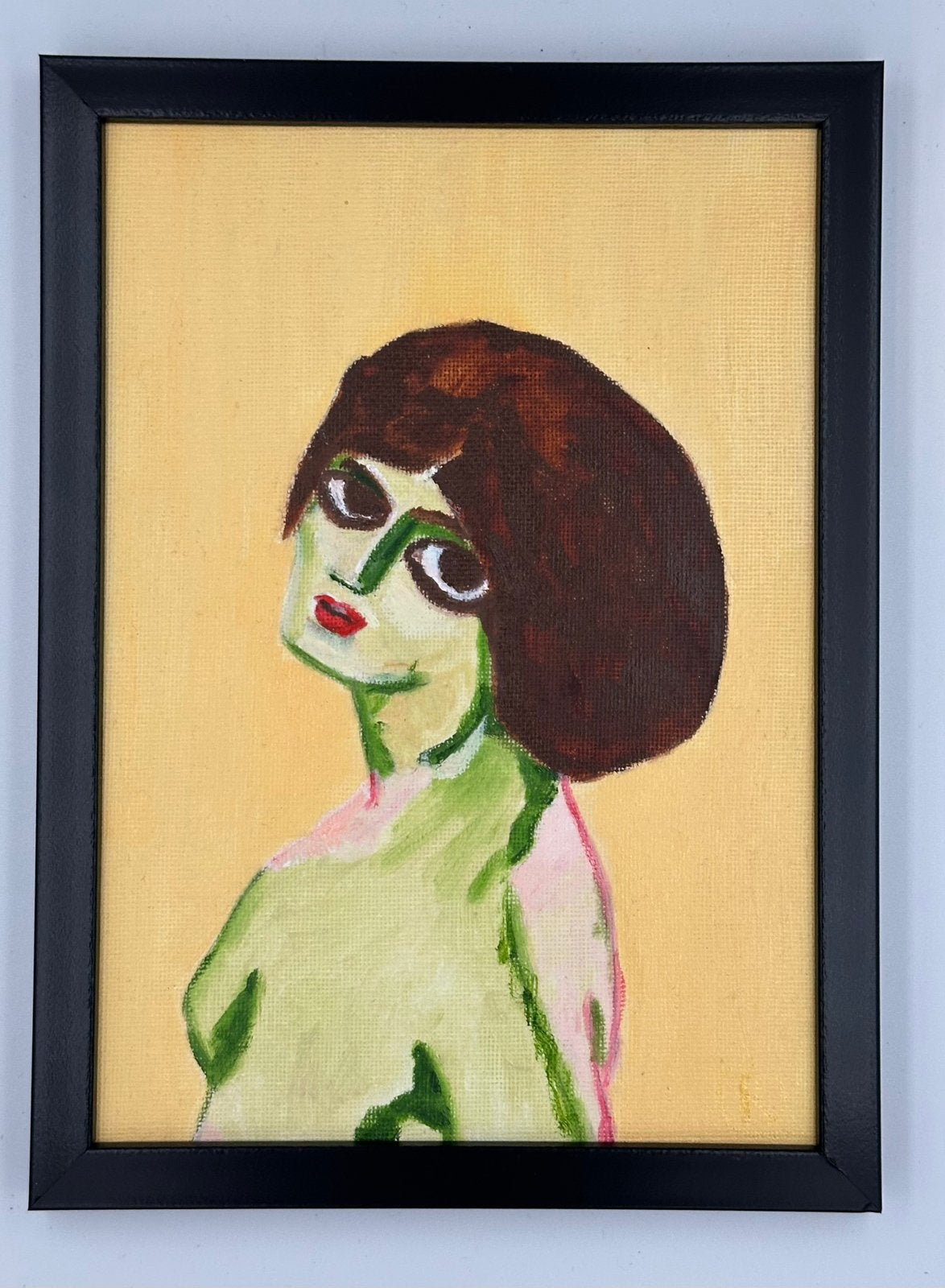 Portret naar Kees van Dongen, Antiek en Kunst, Kunst | Schilderijen | Modern, Ophalen of Verzenden, Olieverf, Overige materialen
