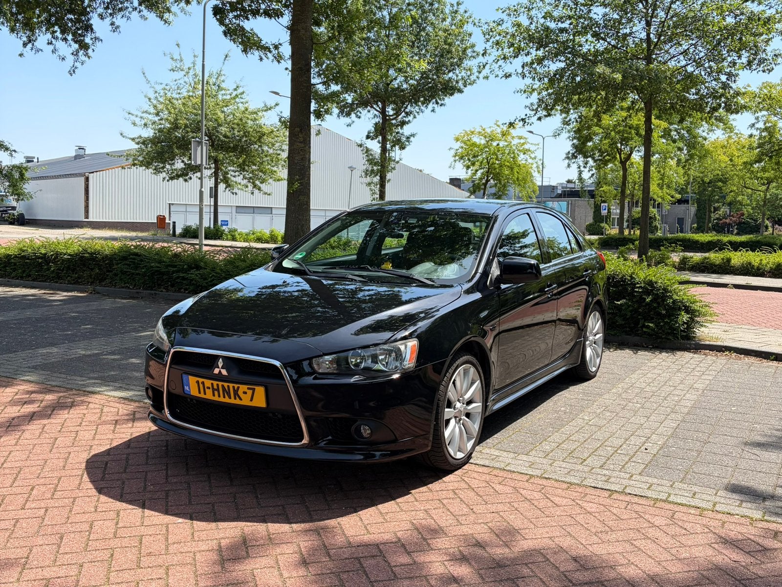 Mitsubishi Lancer 1.8 Intense Sportback 2009 Zwart Opties, 1330 kg, Zwart, Origineel Nederlands, Handgeschakeld