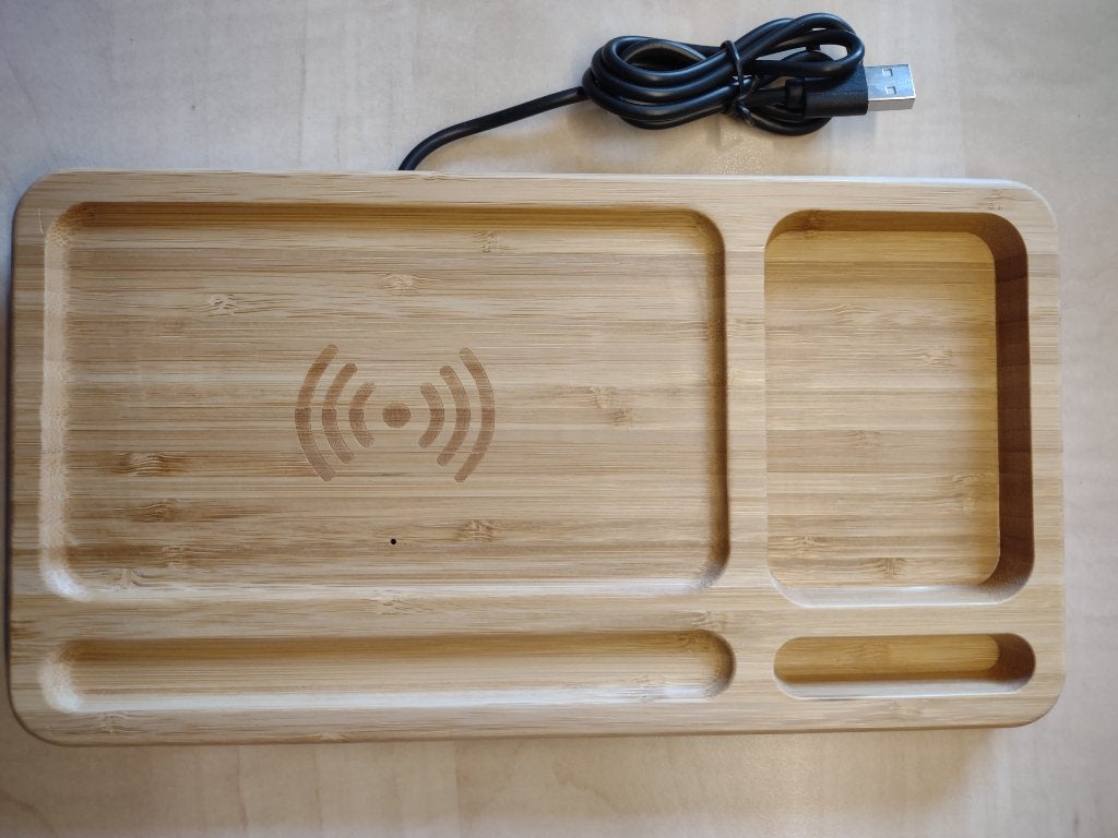38542 Bamboo Wireless Charging Pad, Brainz, nieuw in OVP, Ophalen of Verzenden, Nieuw, Draadloze oplader