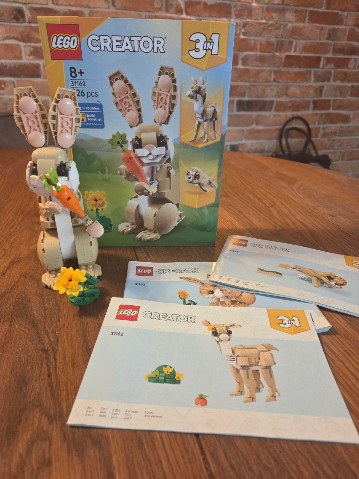 LEGO Creator 3-in-1 Konijn (31162) - Nieuwstaat, Ophalen of Verzenden, Zo goed als nieuw, Overige merken