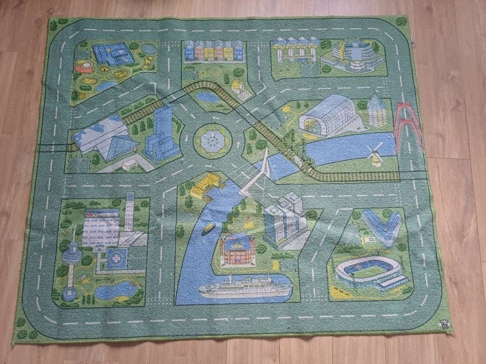 autospeelkleed van Rotterdam, Kinderen en Baby's, Speelgoed | Speelkleden, Ophalen, Gebruikt