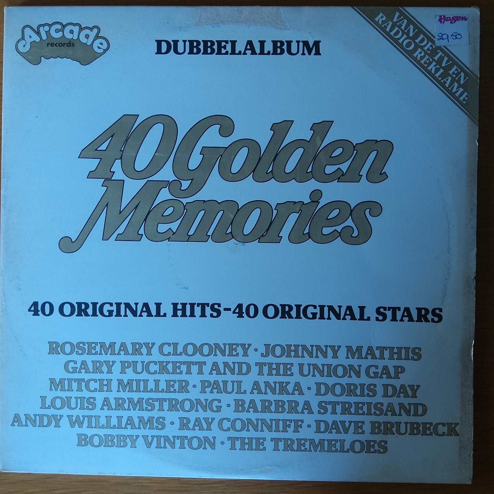40 Golden Memories - Dubbelalbum LP, Gebruikt, Pop, Complilatie, Ophalen of Verzenden