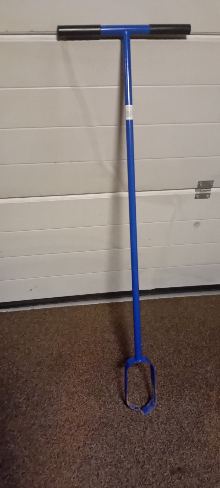 Blauwe handgrondboor voor tuin en bouw, Tuin en Terras, Ophalen of Verzenden, Gebruikt, Grondboor
