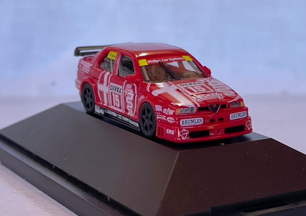 Herpa 03623: Alfa Romeo 155 V6 TI "Schübel-Team" #15 Francia, Ophalen of Verzenden, Zo goed als nieuw, Auto, Herpa