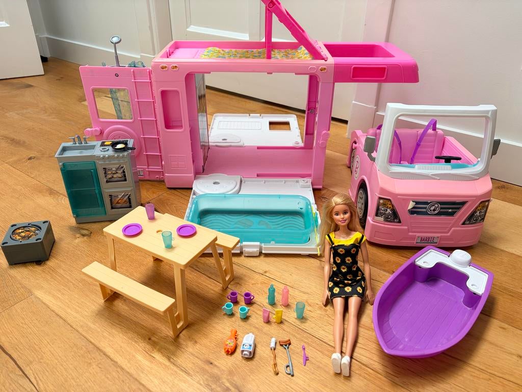 Barbie droom camper 3 in 1, Kinderen en Baby's, Ophalen, Gebruikt