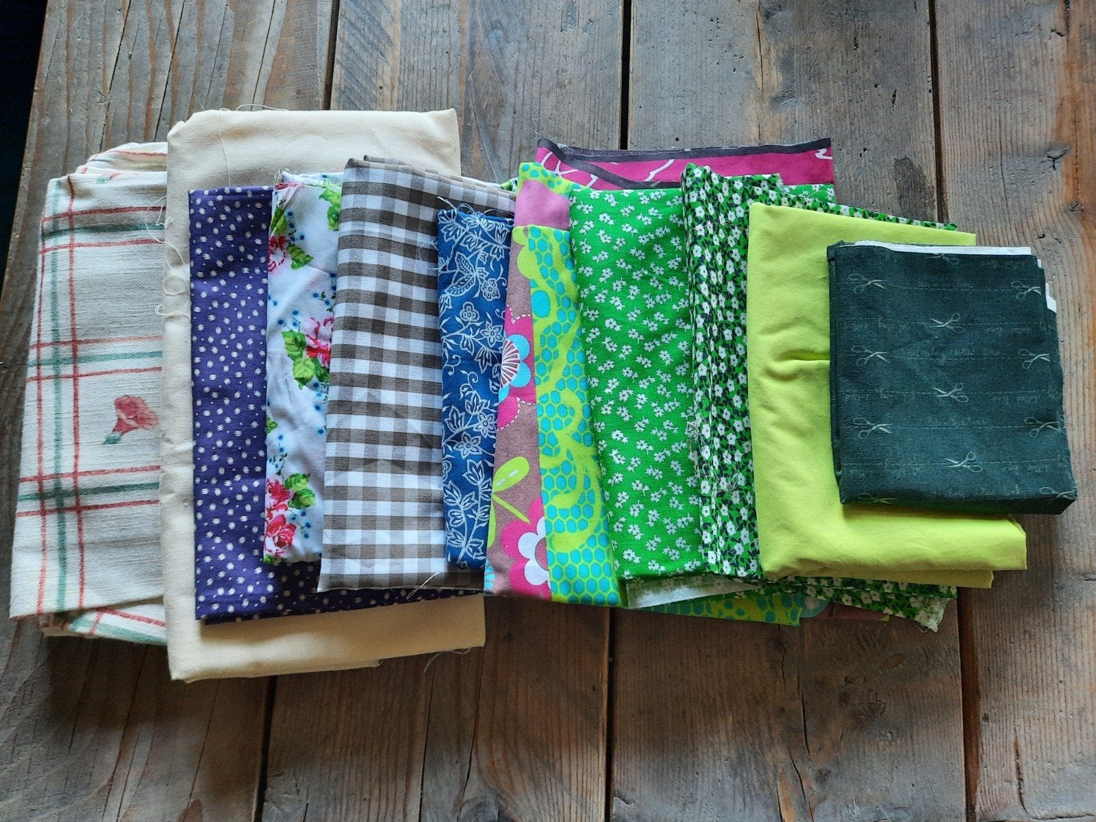 Katoen lappen stof quilt, Ophalen, Overige kleuren, 120 cm of meer, Nieuw