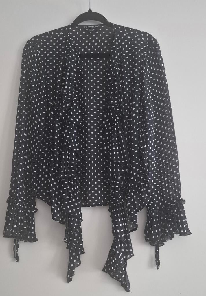 Merk Bandolera strikvestje zwart/wit polkadot, Kleding | Dames, Maat 38/40 (M), Zwart, Ophalen of Verzenden, Zo goed als nieuw