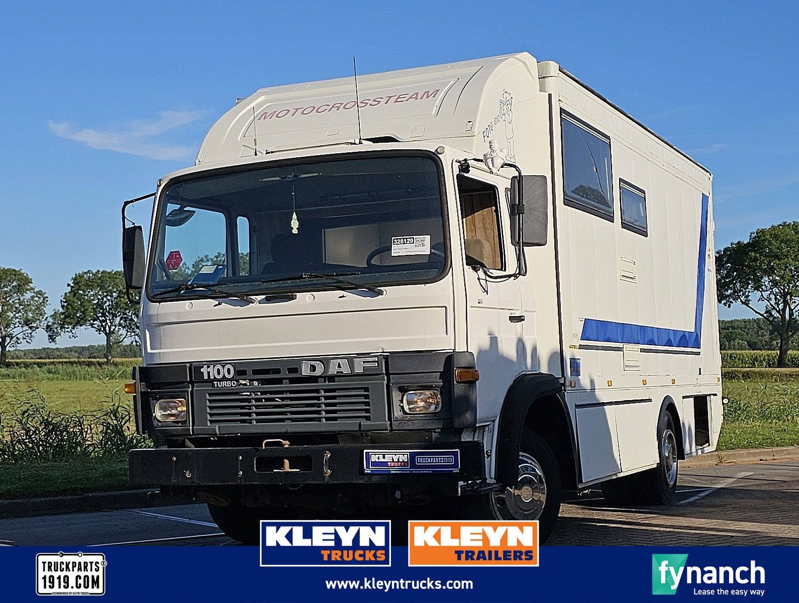 DAF 1100 TURBO camper race truck, Auto's, Vrachtwagens, Wit, Bedrijf, DAF, Te koop