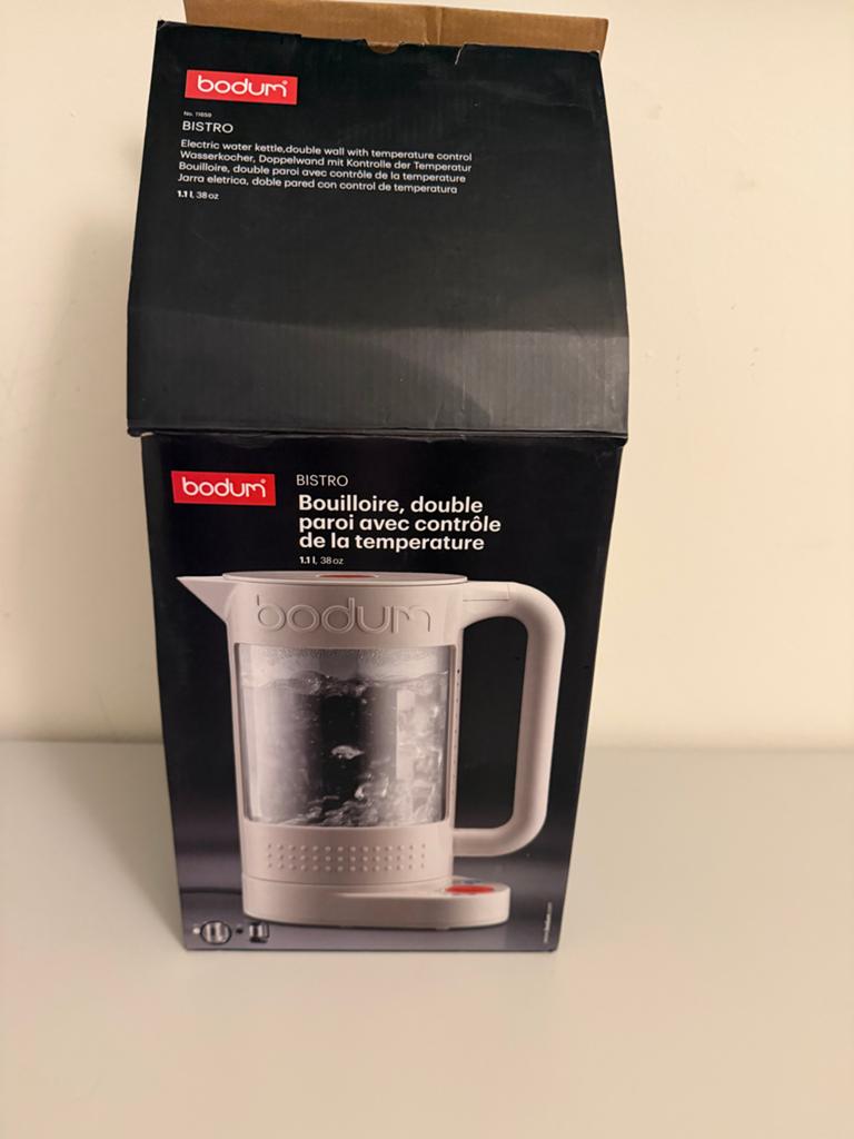 Bodum Bistro Waterkoker met Temperatuurregeling 1.1L, 1 tot 2 liter, Ophalen, Nieuw
