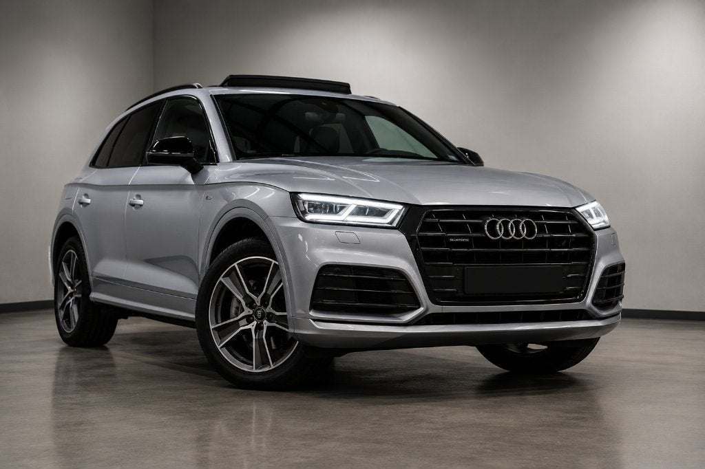 Audi Q5 2.0 Tfsi Quattro 252pk S Tronic 2018 Grijs, Auto's, Zwart, 4 cilinders, Particulier, 102 €/maand