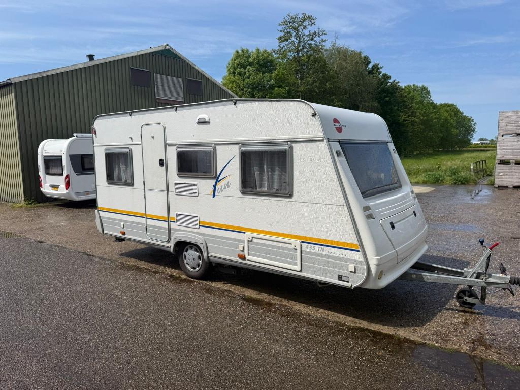 Burstner 435, Mover Airco Voortent Uitbouw Luifel 6450,- !!, Caravans en Kamperen, Caravans, Rondzit, Dwarsbed, Info@buerstner.com